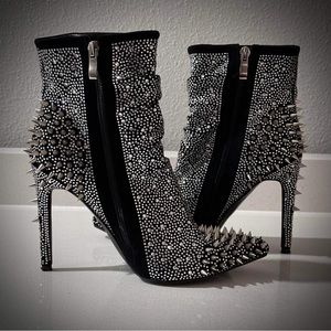 Black and silver studded boots. Only worn once for Eras tour. Size 7